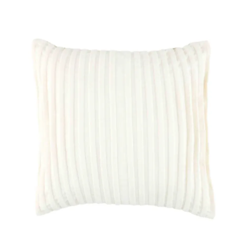 Ivory Velvet Pleated Pillow (2 Sizes)