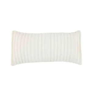 Ivory Velvet Pleated Pillow (2 Sizes)