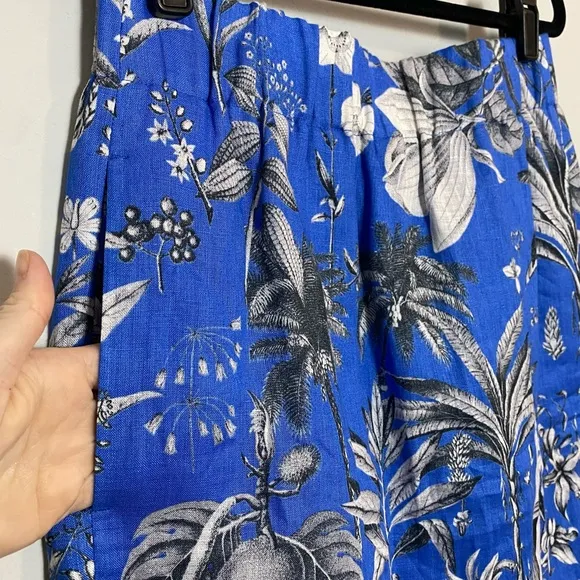 J. Crew Ratti Tropical Toile Linen Skirt