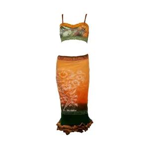 Jean Paul Gaultier Tropical Cropped Wrap Set