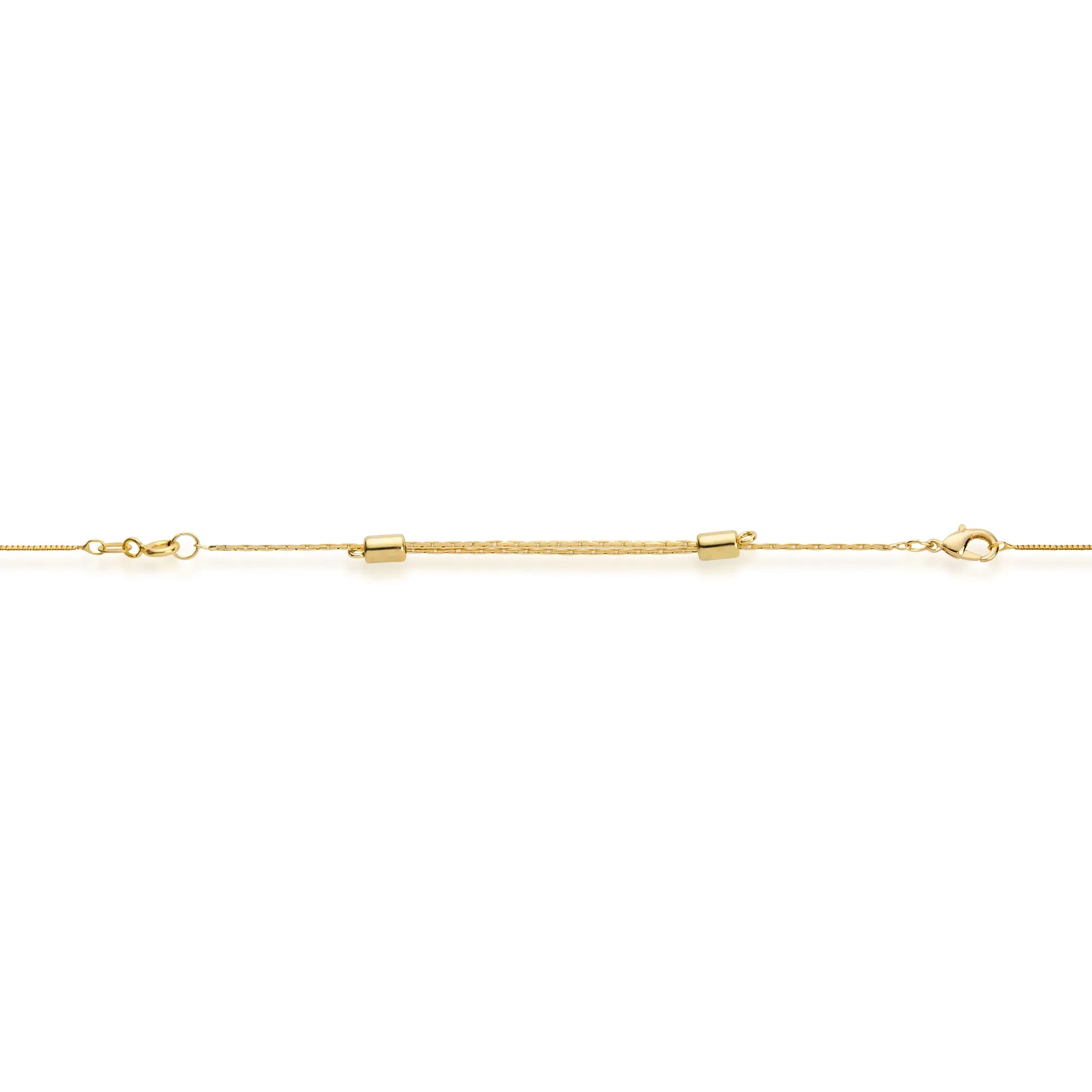 Jewelili Stainless Steel Adjustable Necklace Chain Extender with Lobster Clasp, 2 Extenders