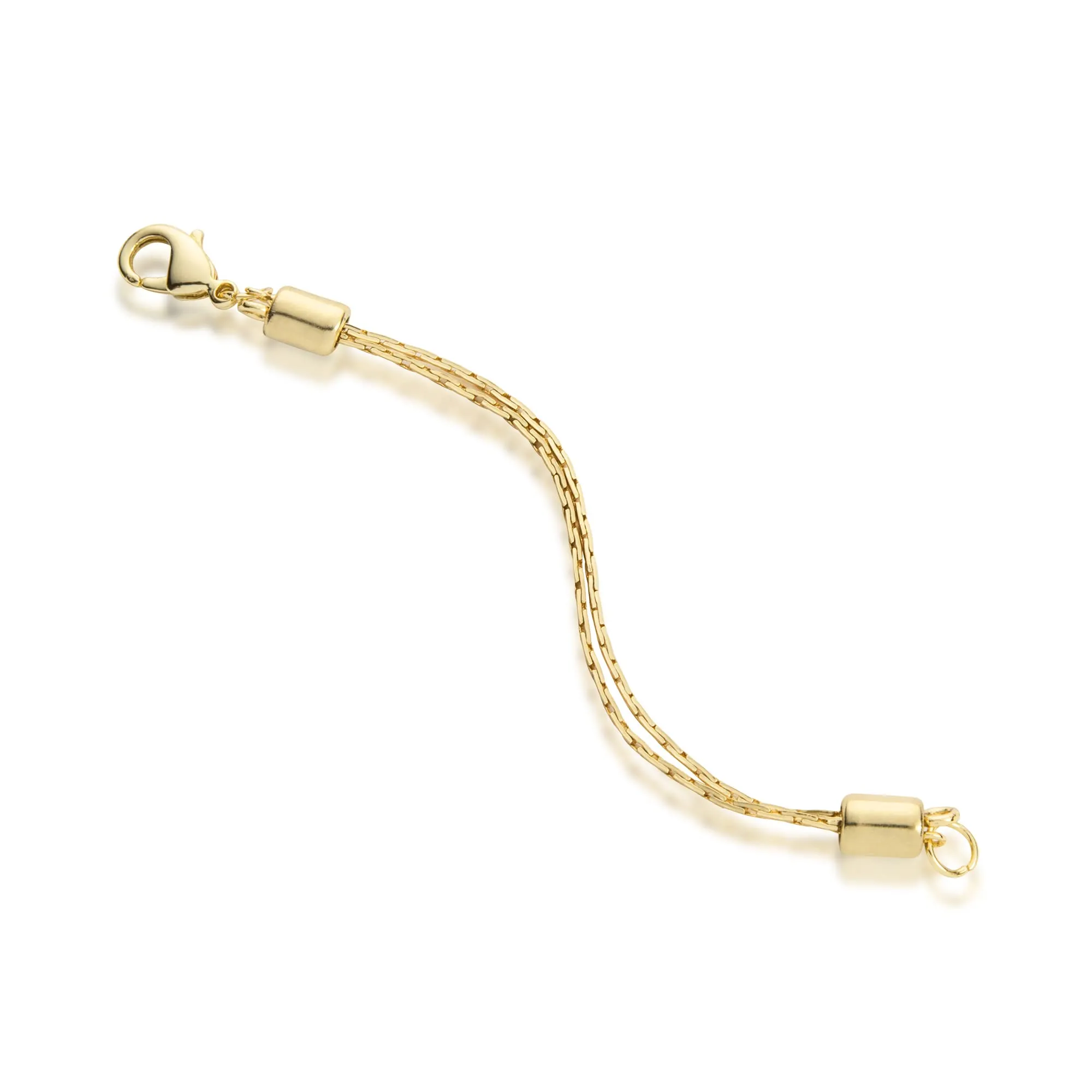 Jewelili Stainless Steel Adjustable Necklace Chain Extender with Lobster Clasp, 2 Extenders