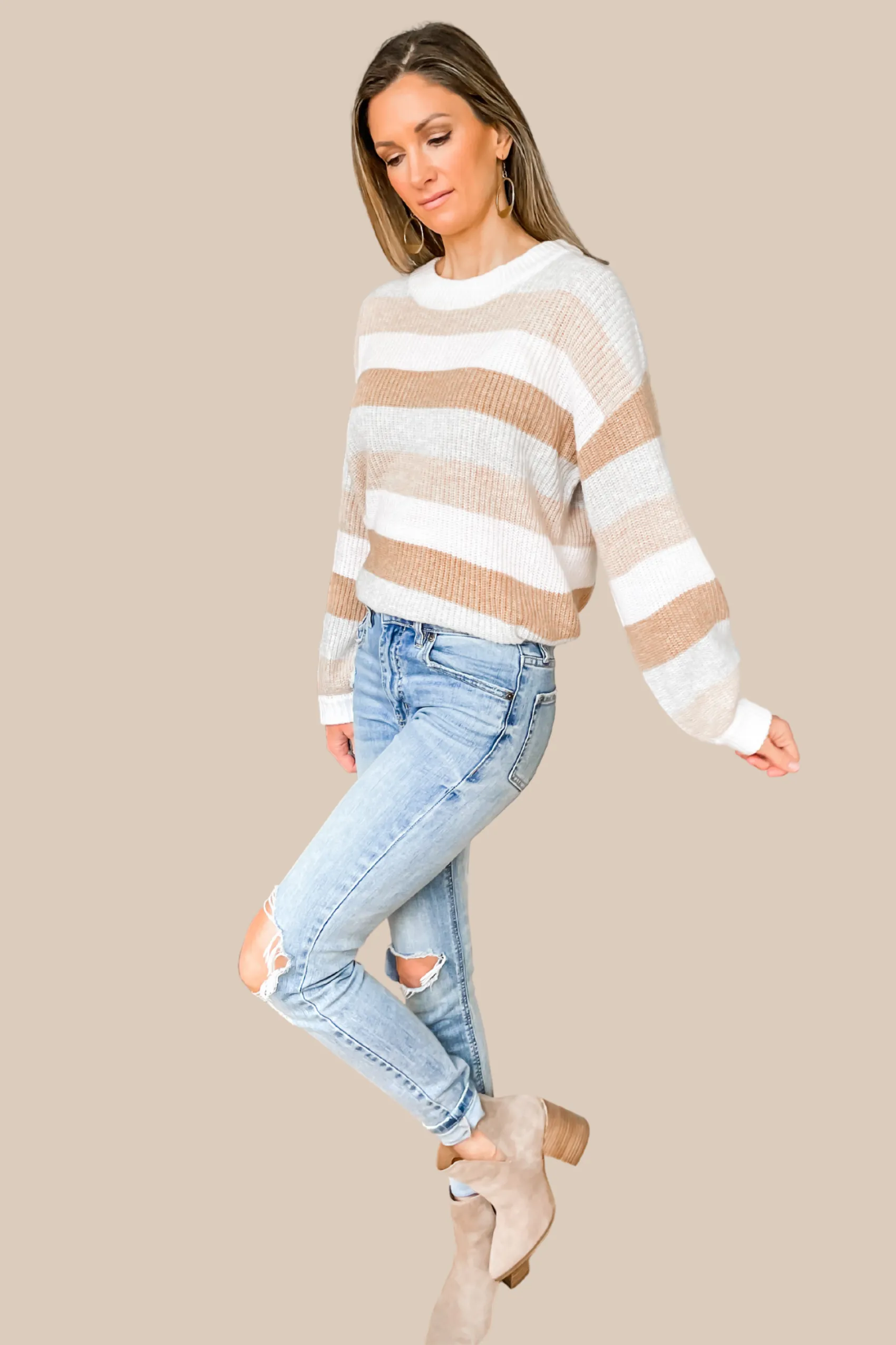 Keep It Simple Striped Sweater - FINAL SALE