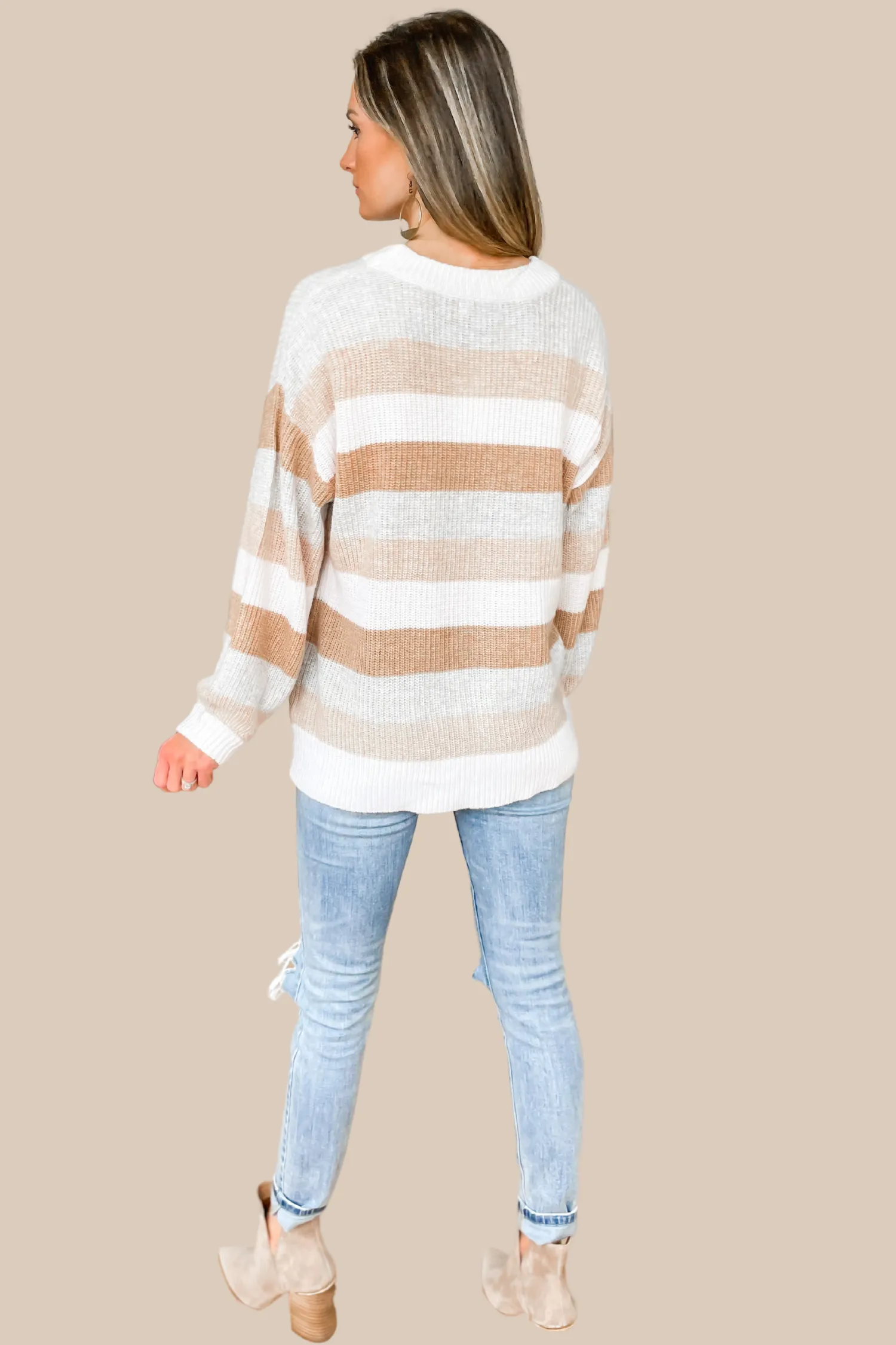 Keep It Simple Striped Sweater - FINAL SALE