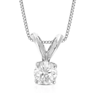 Lab Grown Diamond Pendant Necklace in 14K Gold