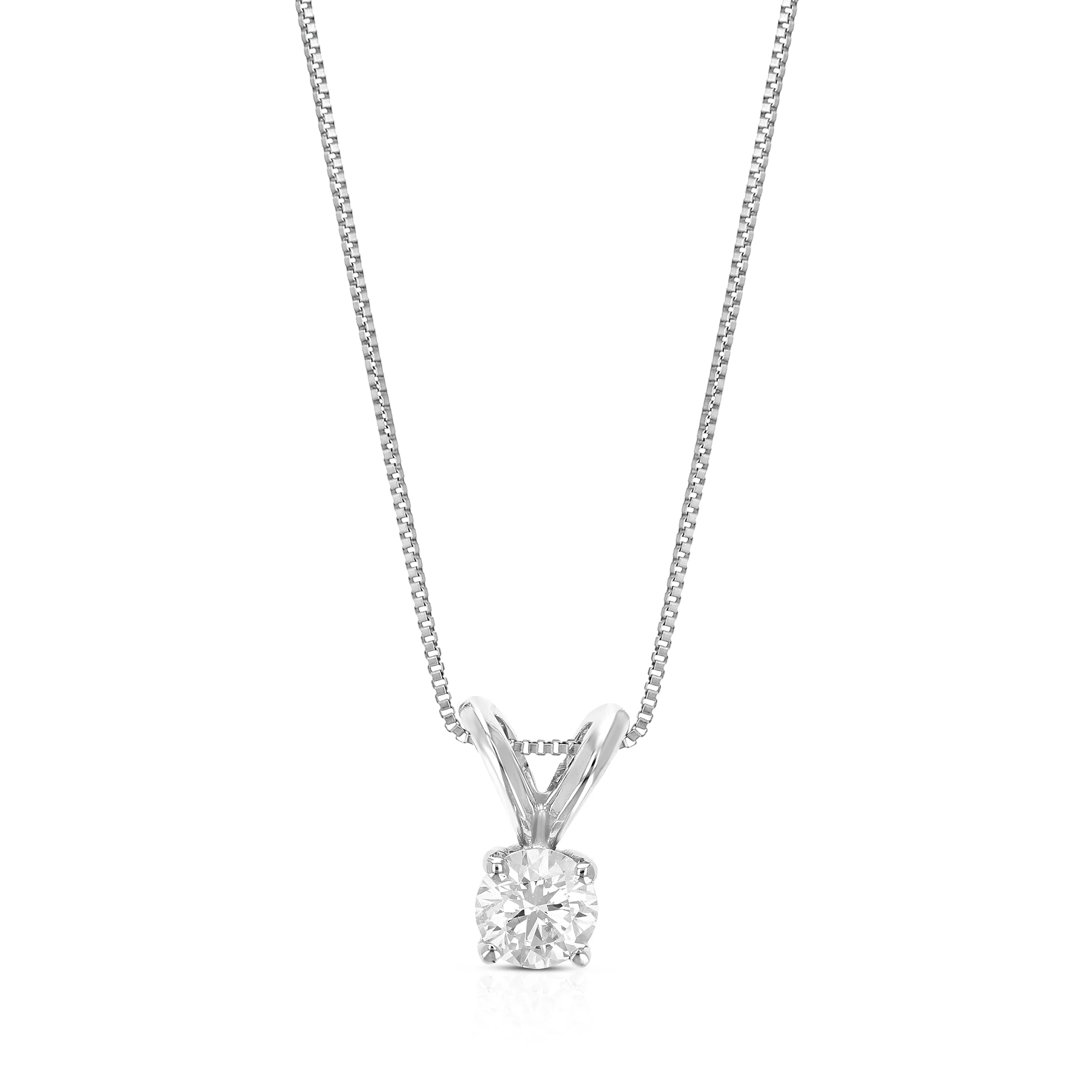 Lab Grown Diamond Pendant Necklace in 14K Gold