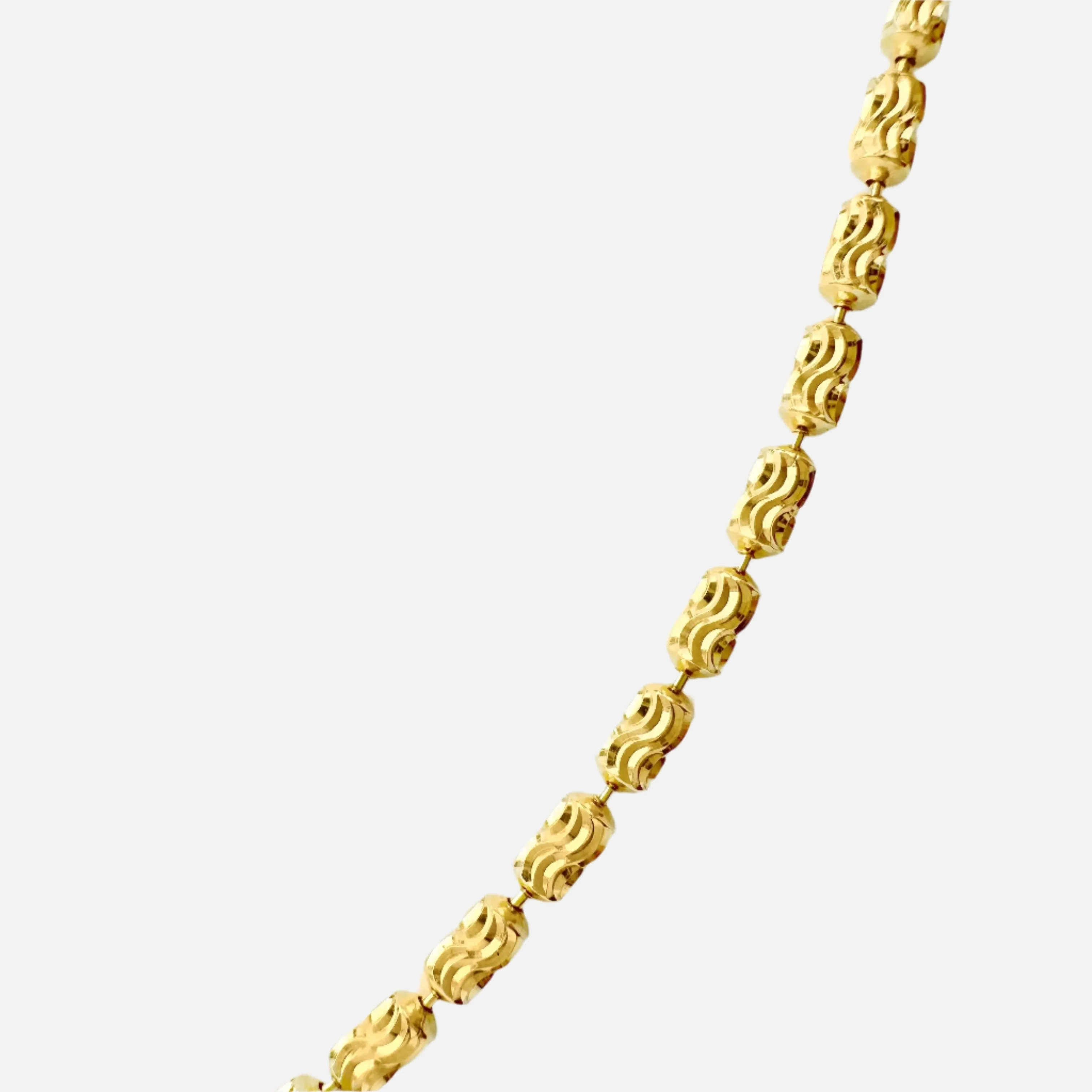 Large Diamond Cut Barrel Chain