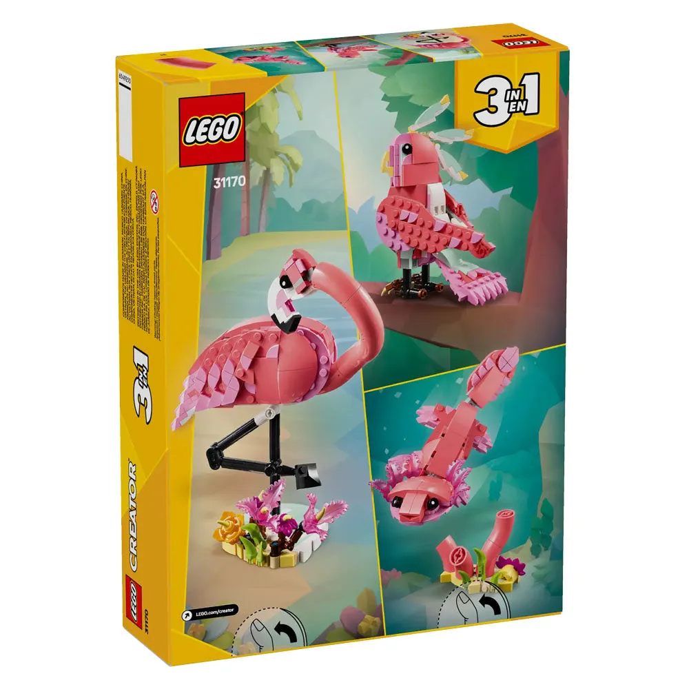 LEGO Creator 3 In 1 Wild Animals Pink Flamingo - 31170