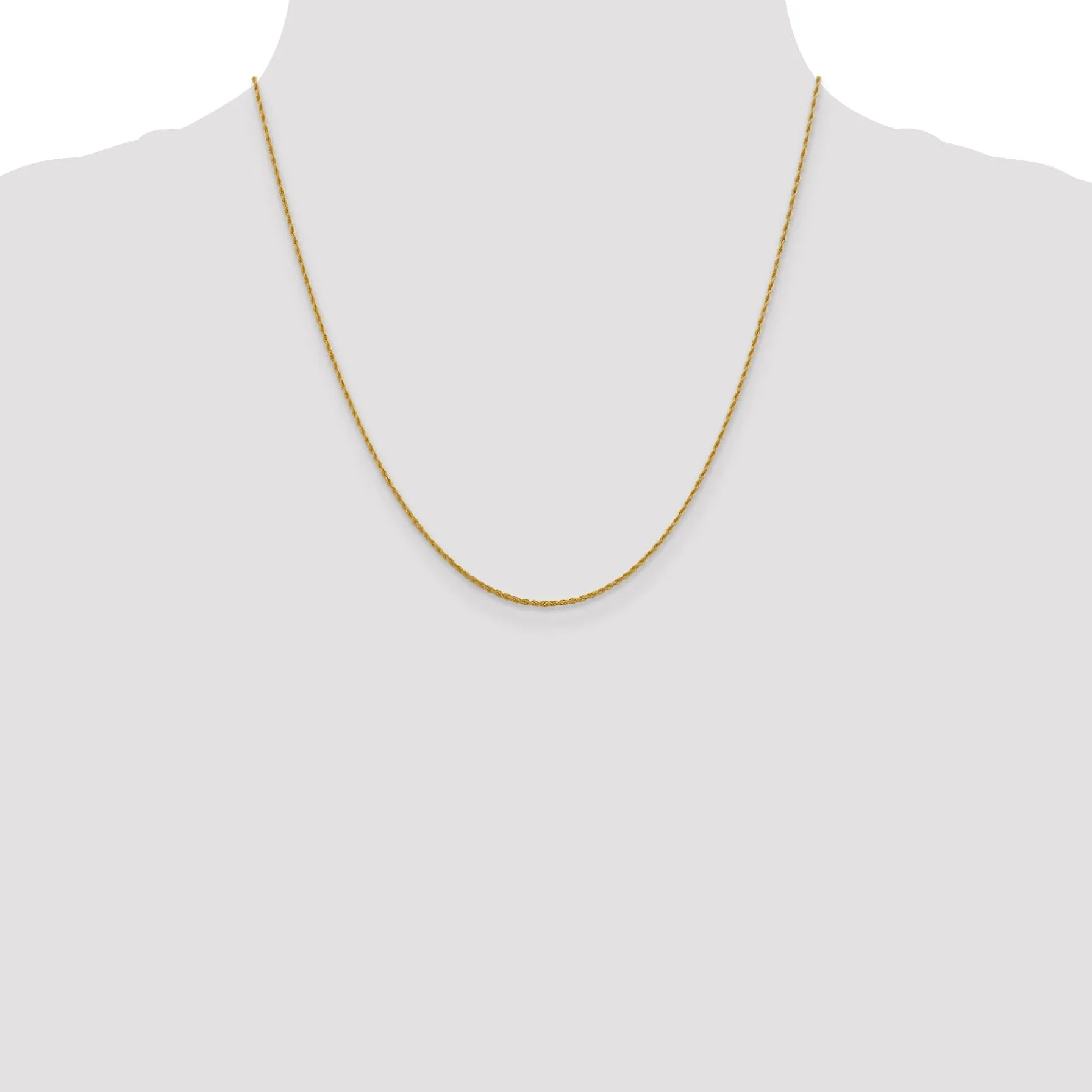 Leslie 10k Yellow Gold 1.2 mm Loose Rope Chain