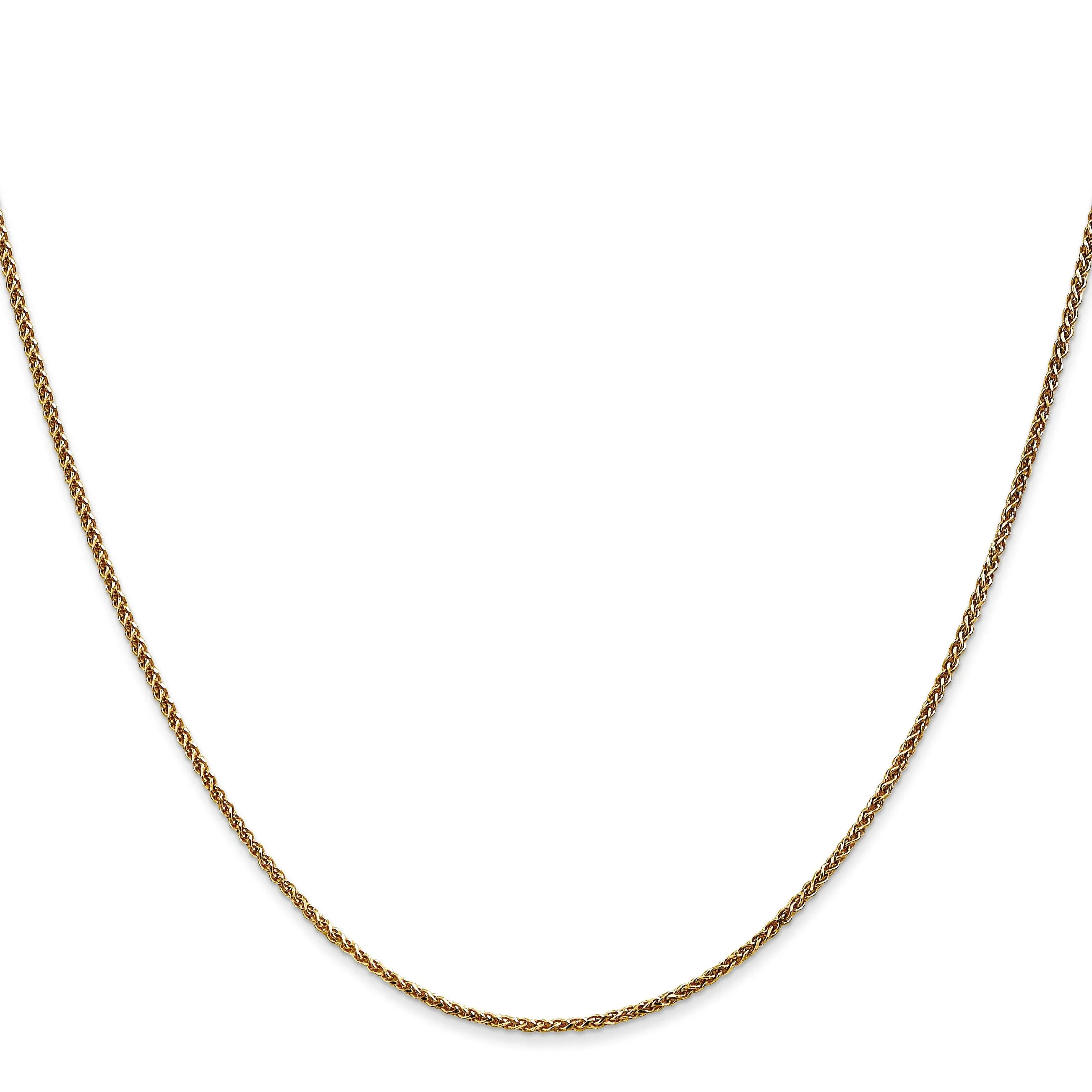 Leslie 14k Yellow Gold 1.2mm D.C Spiga Chain