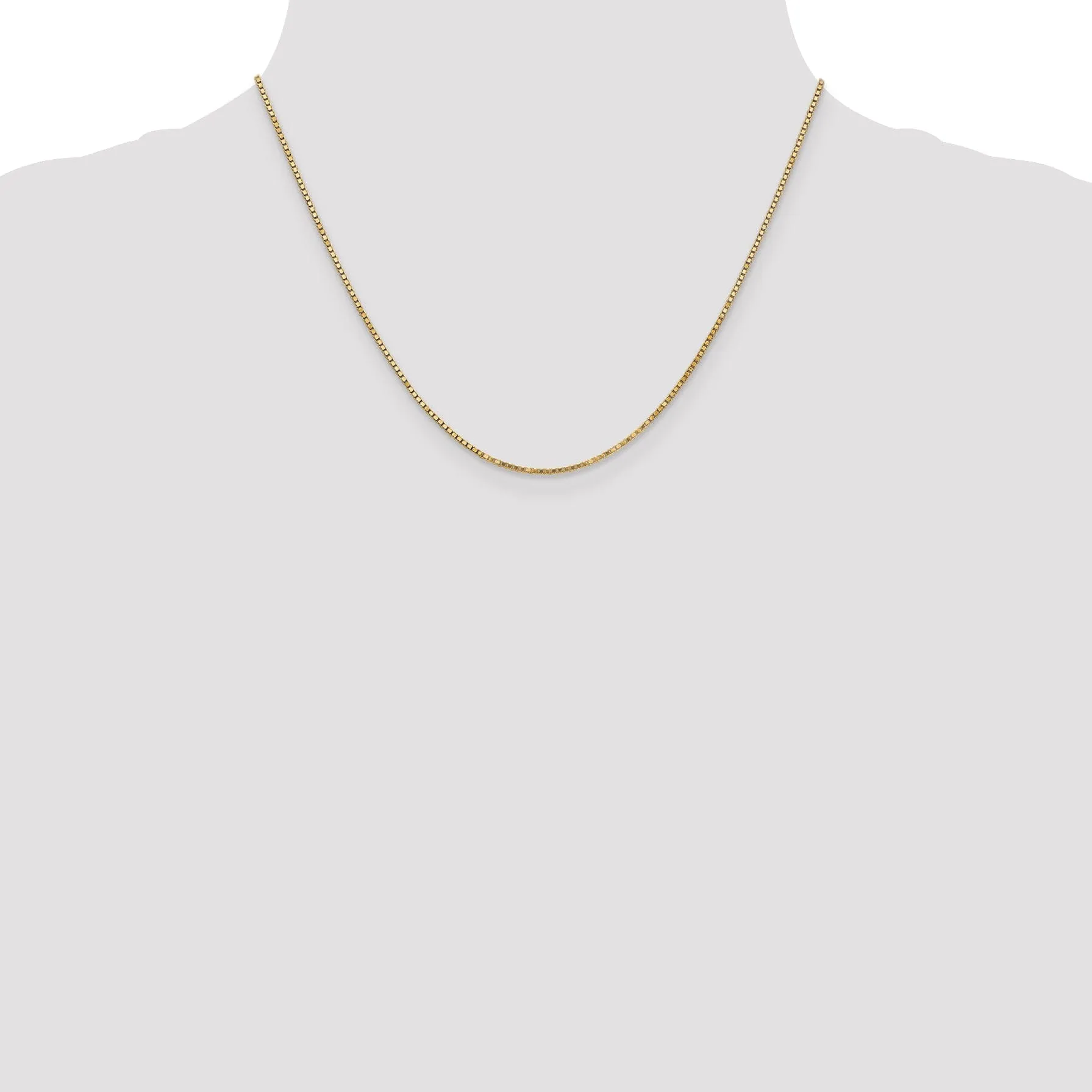 Leslie 14k Yellow Gold 1.3 mm Medium Box Chain