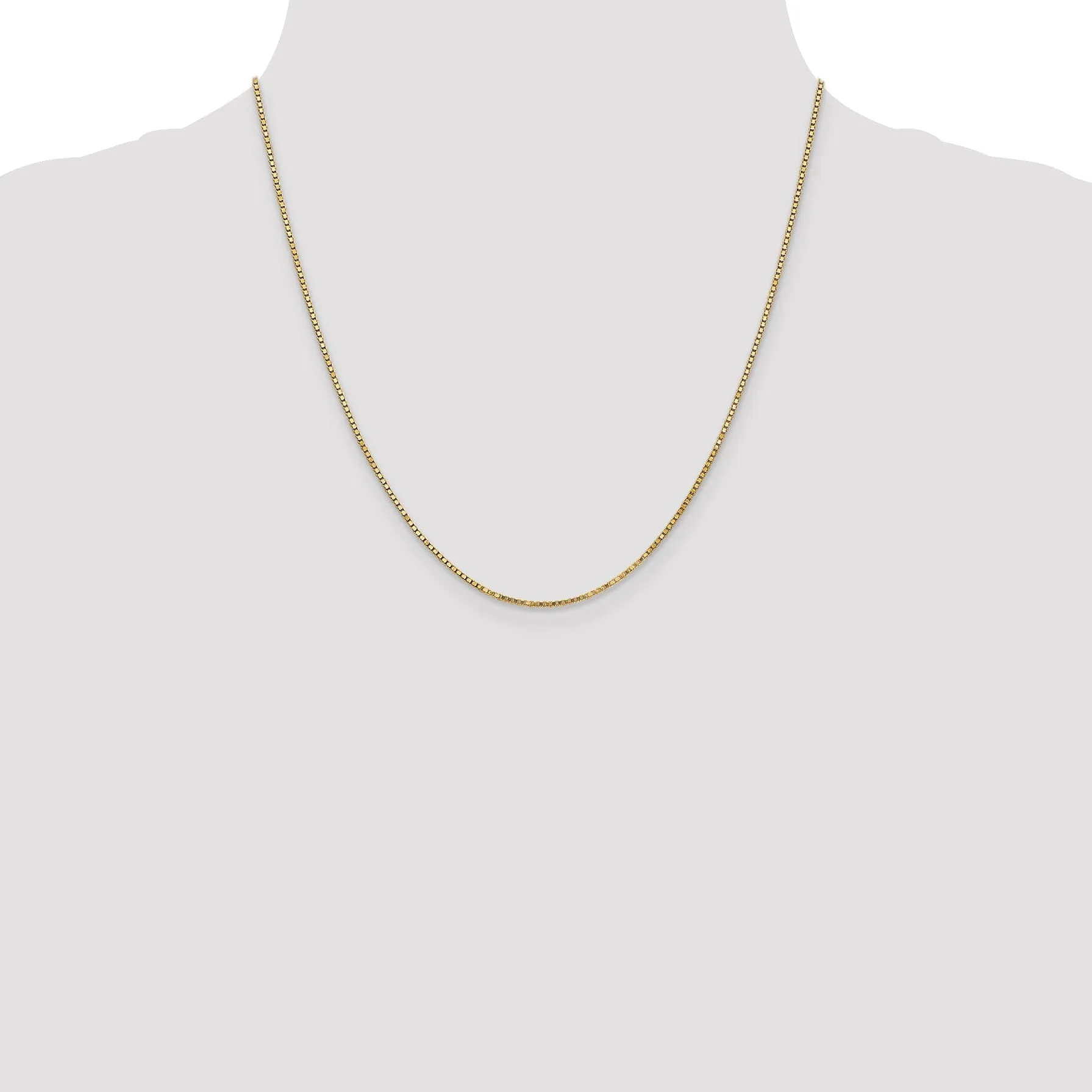 Leslie 14k Yellow Gold 1.3 mm Medium Box Chain