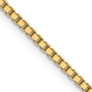 Leslie 14k Yellow Gold 1.3 mm Medium Box Chain