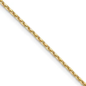 Leslies 14k Yellow Gold Diamond Cut Cable Chain
