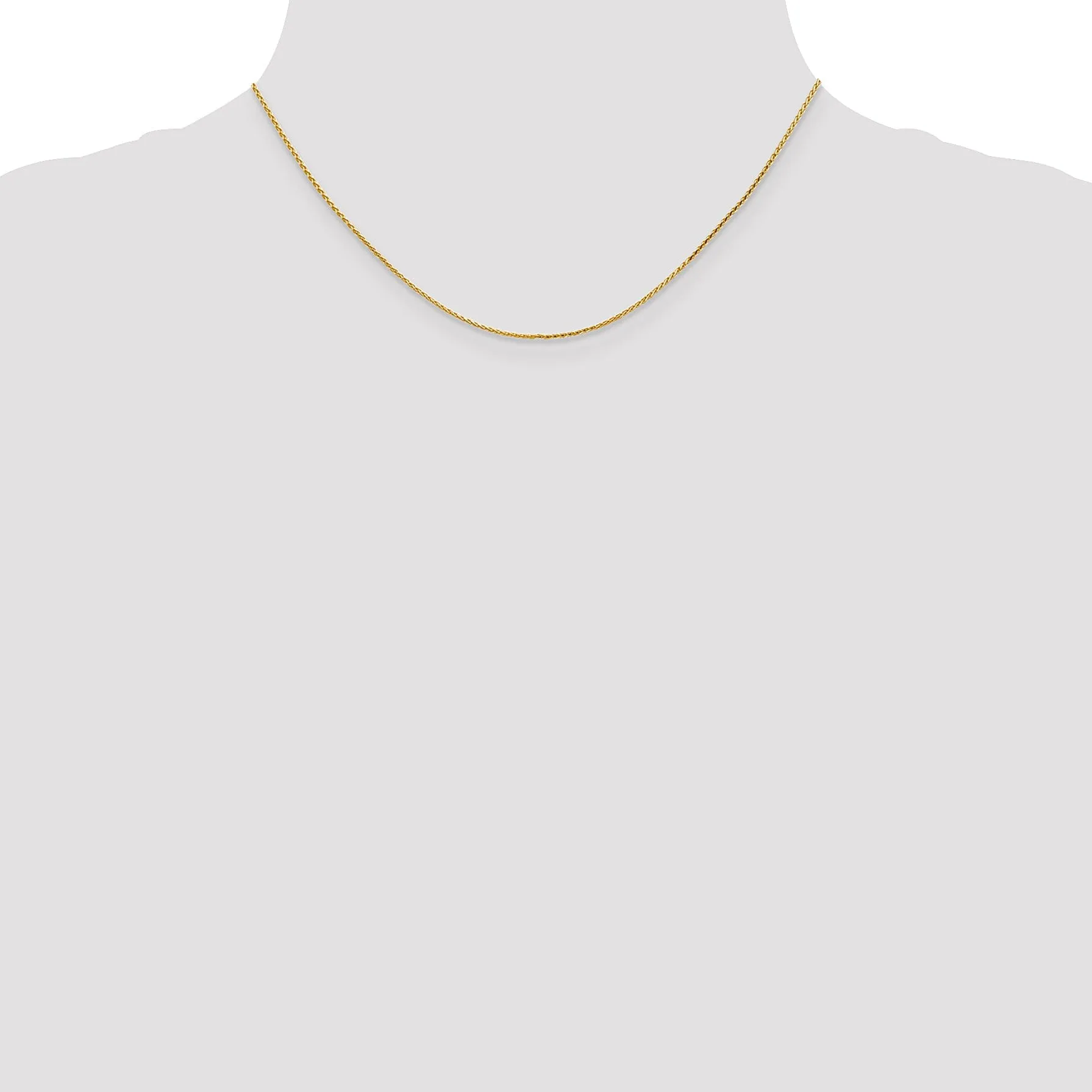 Leslies 14k Yellow Gold Diamond Cut Wheat Chain