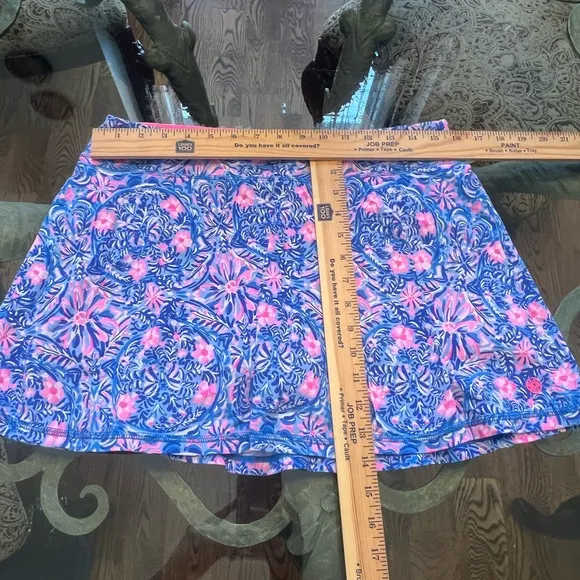 LILLY PULITZER Aila Luxletic Skort Skirt Pink Blue Size Large