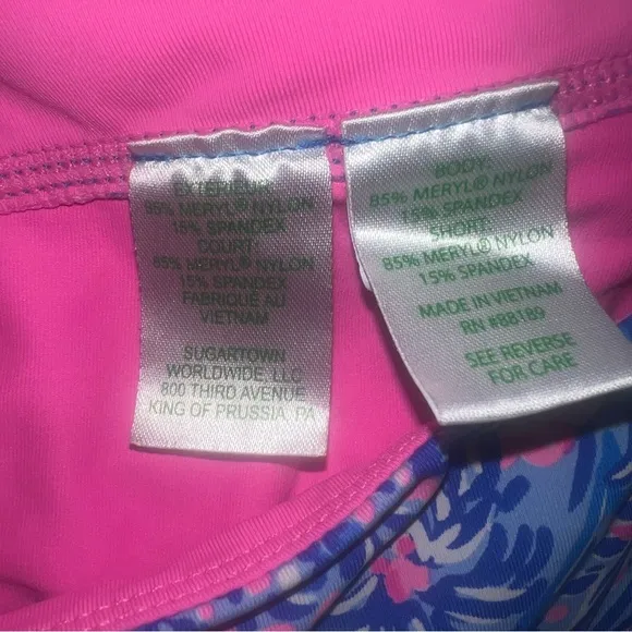 LILLY PULITZER Aila Luxletic Skort Skirt Pink Blue Size Large