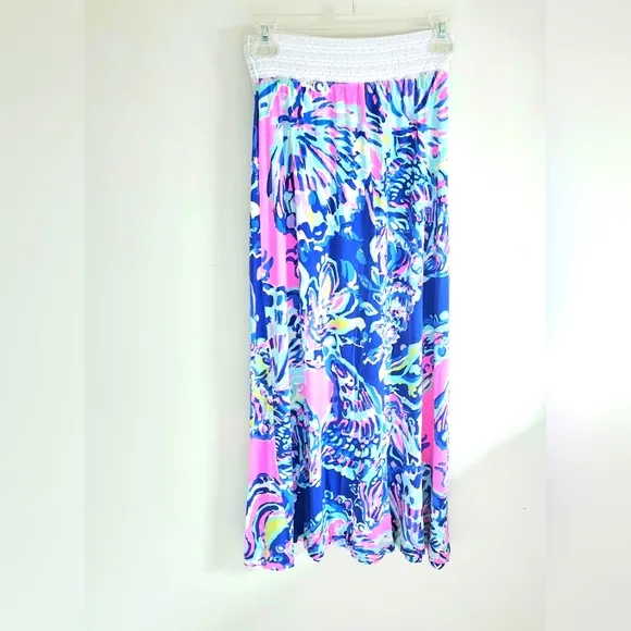 Lilly Pulitzer Nola maxi skirt tropical beach style