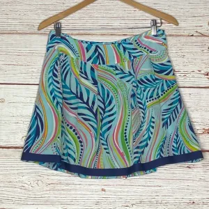 Lilly Pulitzer Silk Print Mini Skirt Sz 2
