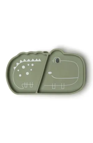 Loulou Lollipop - Born to be Wild Silicone Snack Suction Plate - Alligator