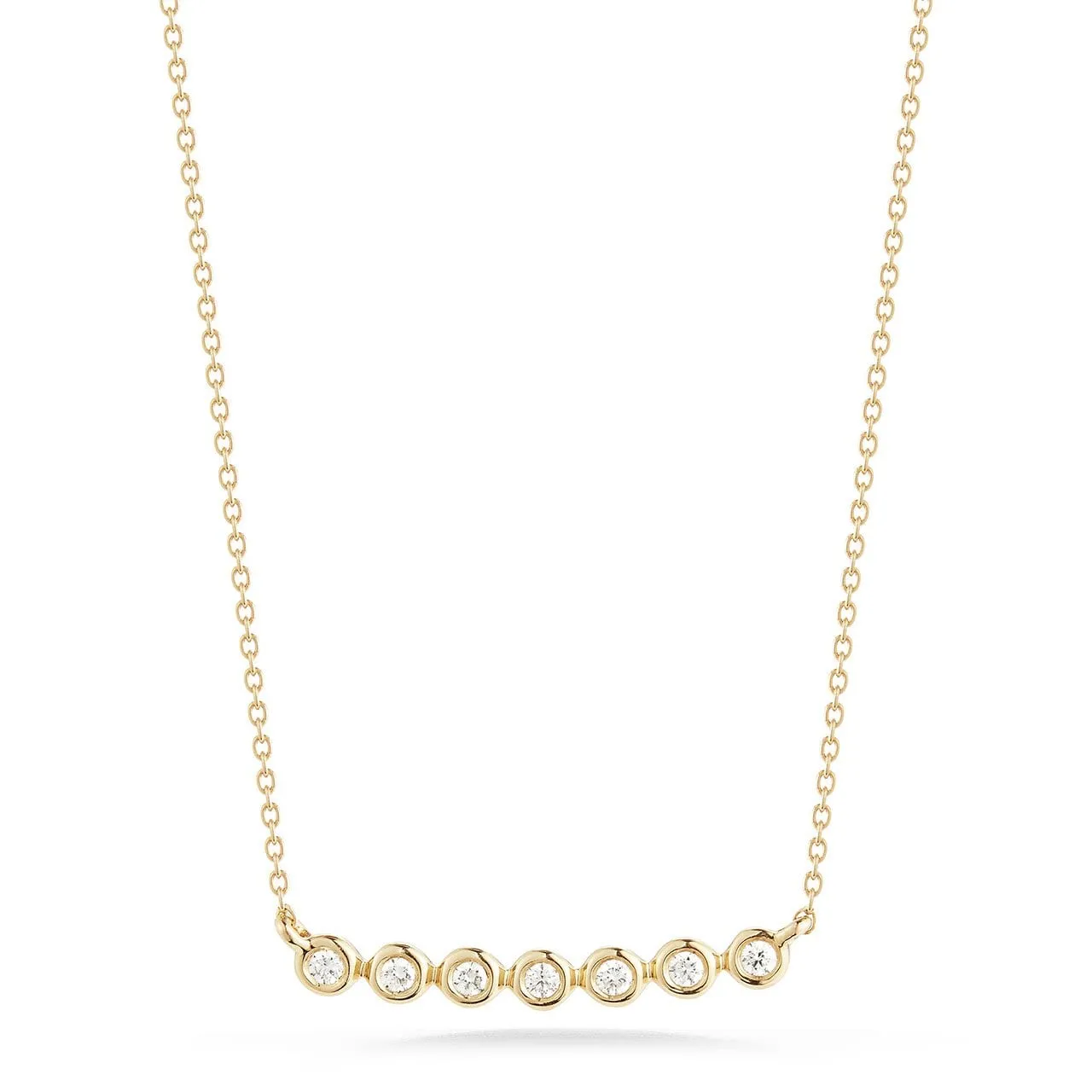 Lulu Jack Bezel Bar Necklace