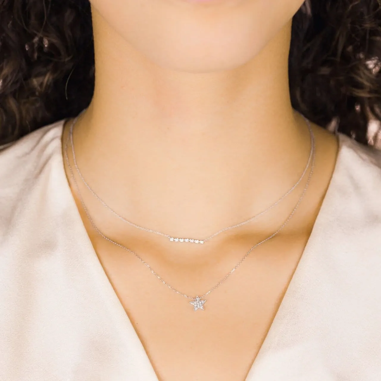 Lulu Jack Bezel Bar Necklace