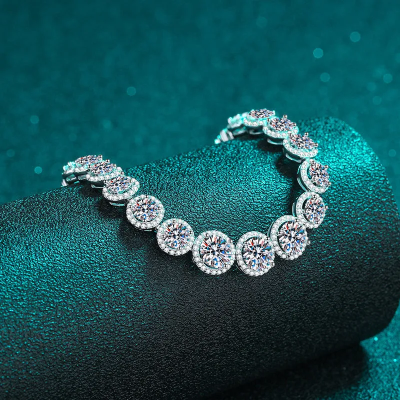 Luxury Moissanite Tennis Bracelets|Wedding Jewelry-BM007