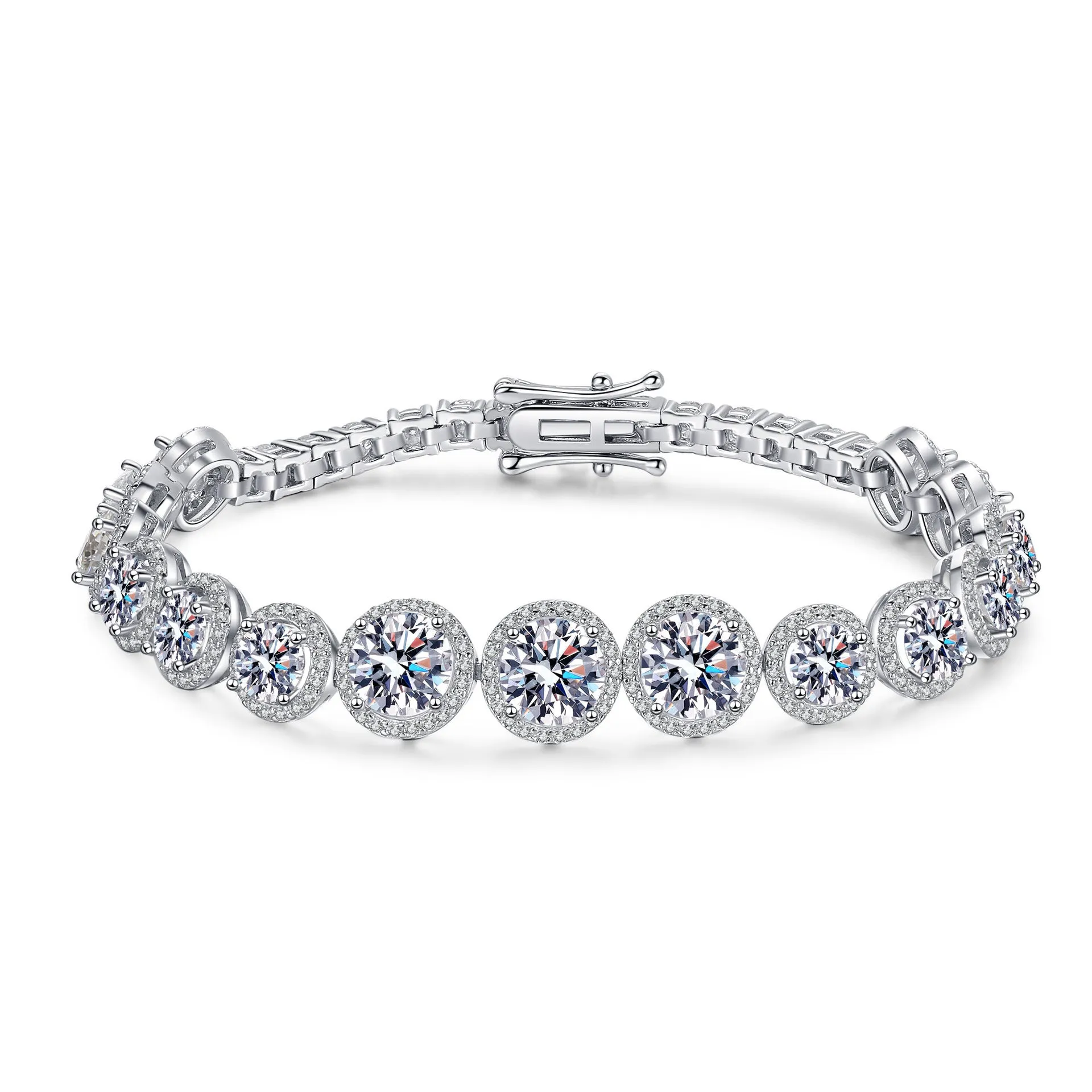 Luxury Moissanite Tennis Bracelets|Wedding Jewelry-BM007
