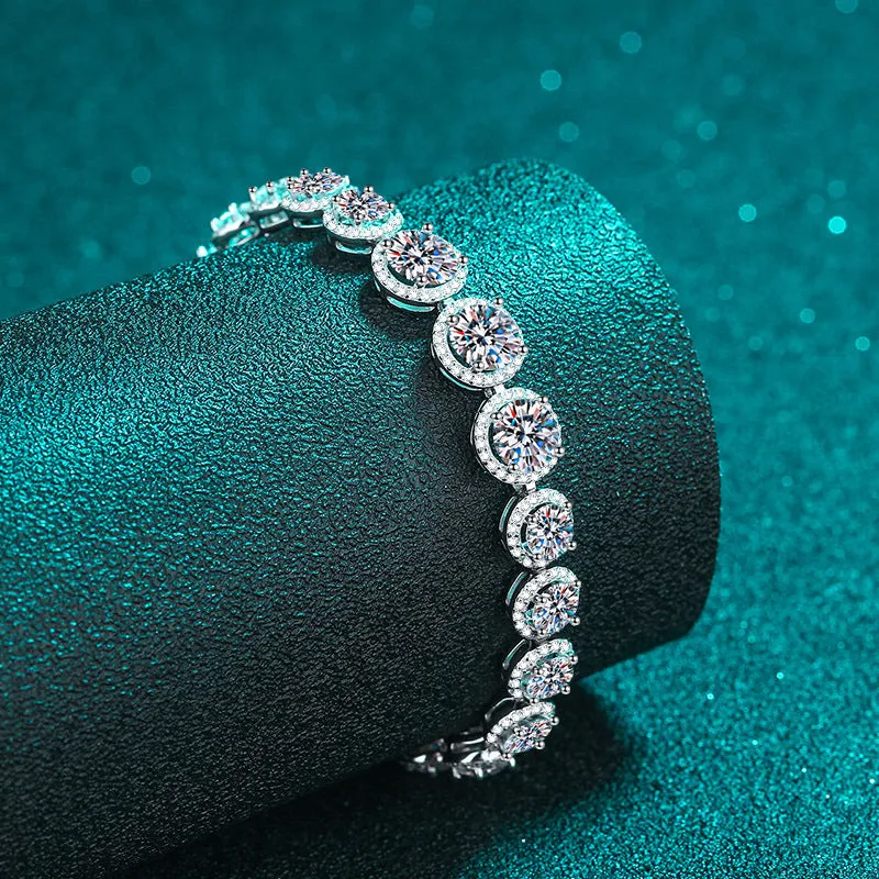 Luxury Moissanite Tennis Bracelets|Wedding Jewelry-BM007