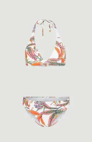 Marga - Rita Bikini Set | White Tropical Flower