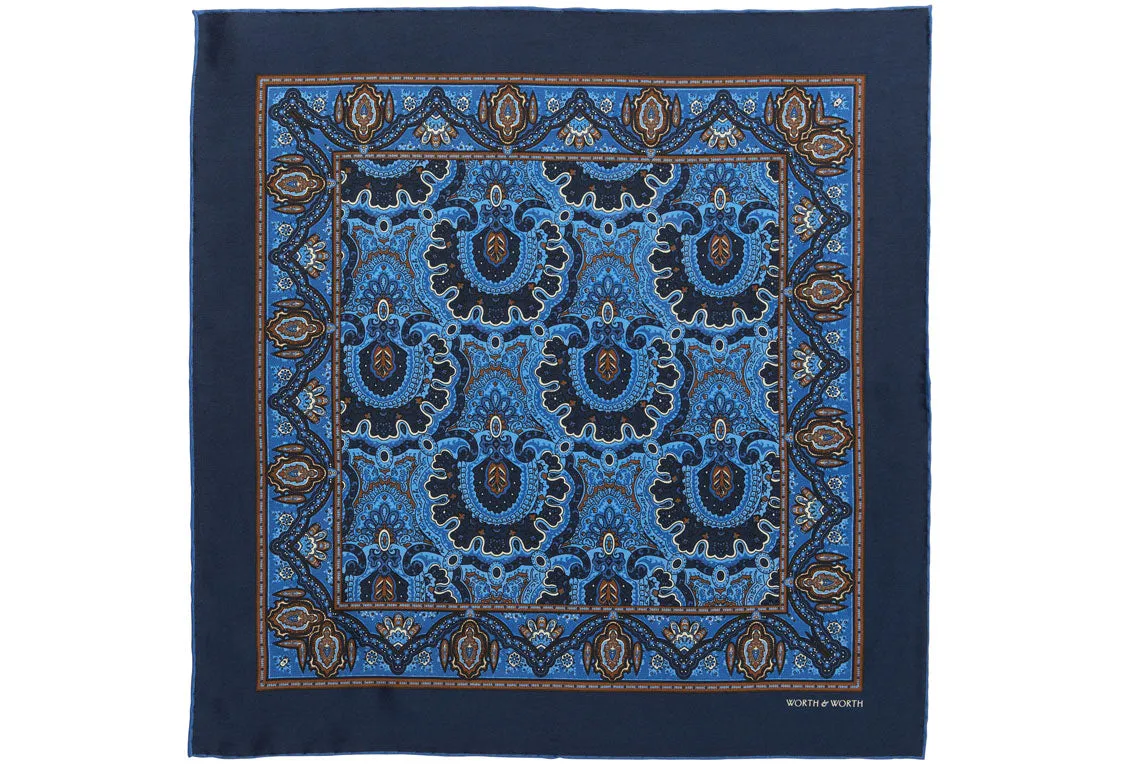 Medallion Silk Pocket Square