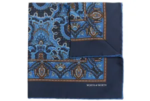 Medallion Silk Pocket Square