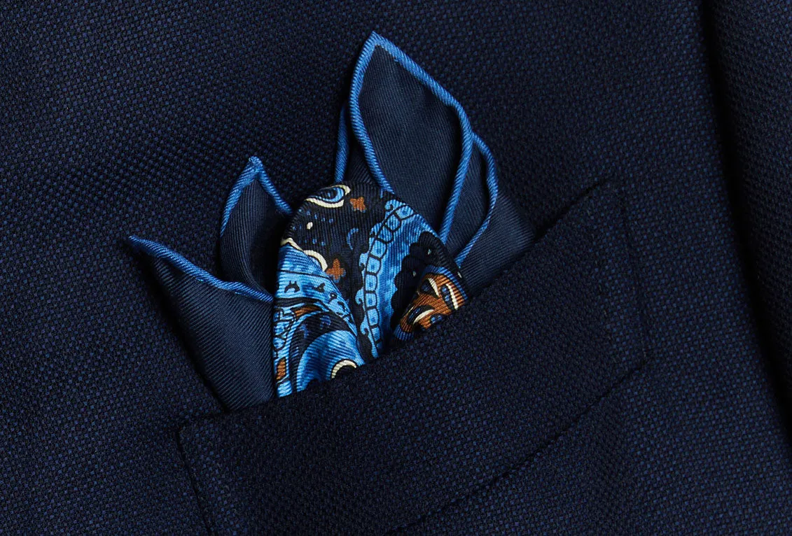 Medallion Silk Pocket Square