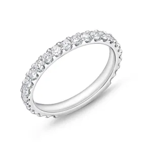 Memoire Odessa Platinum 3/4 Way Diamond Band - .75ctw