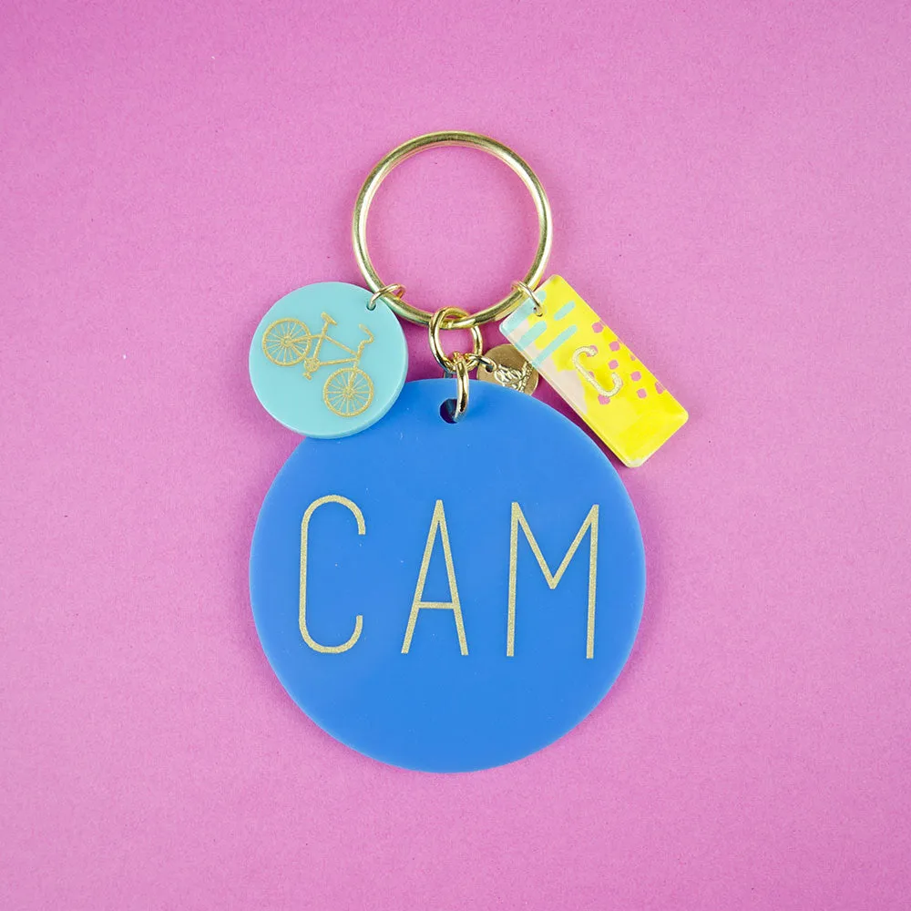 Modern Block Keychain