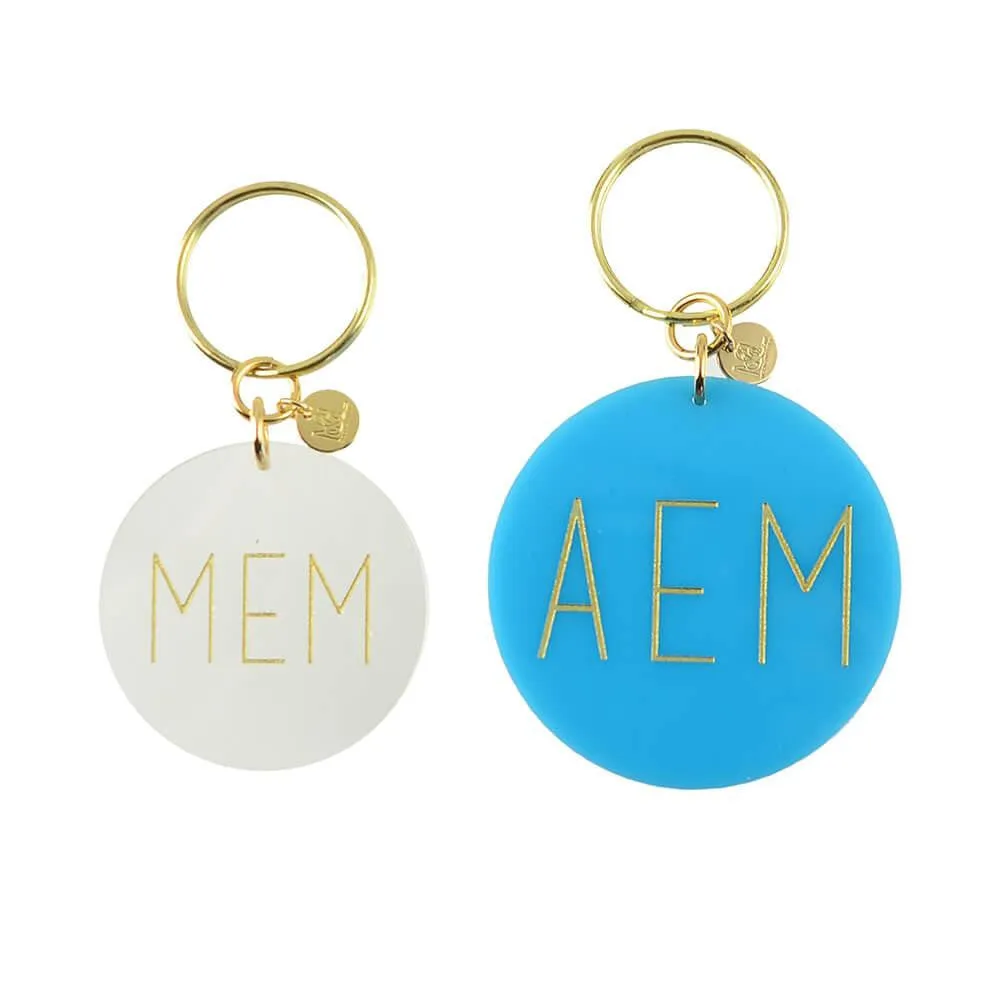 Modern Block Keychain