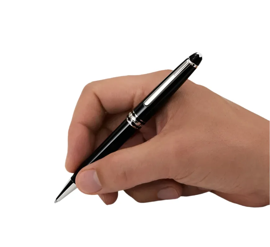 Montblanc Meisterstuck Black Platinum Coated Ballpoint Pen
