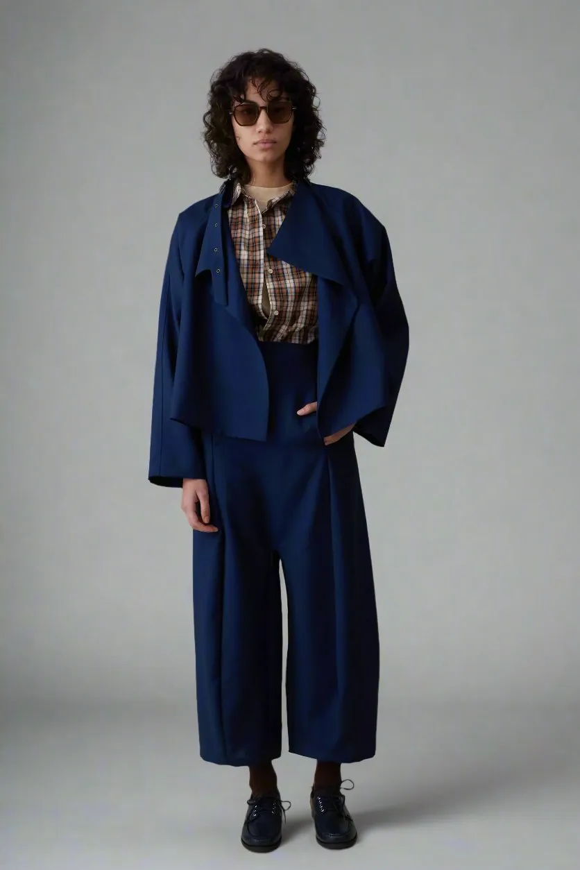 MORGAN PANT | MARINE TROPICAL WOOL