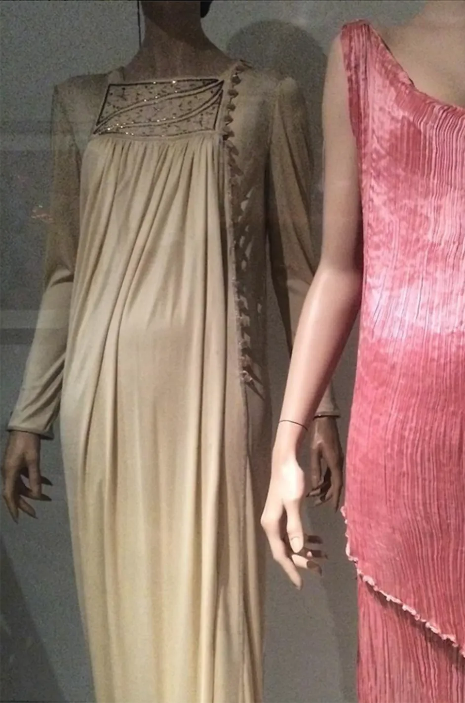 Museum Held 1970s Bill Gibb Sequin Detail Jersey Dress