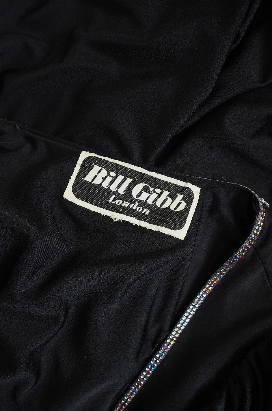 Museum Held 1970s Bill Gibb Sequin Detail Jersey Dress