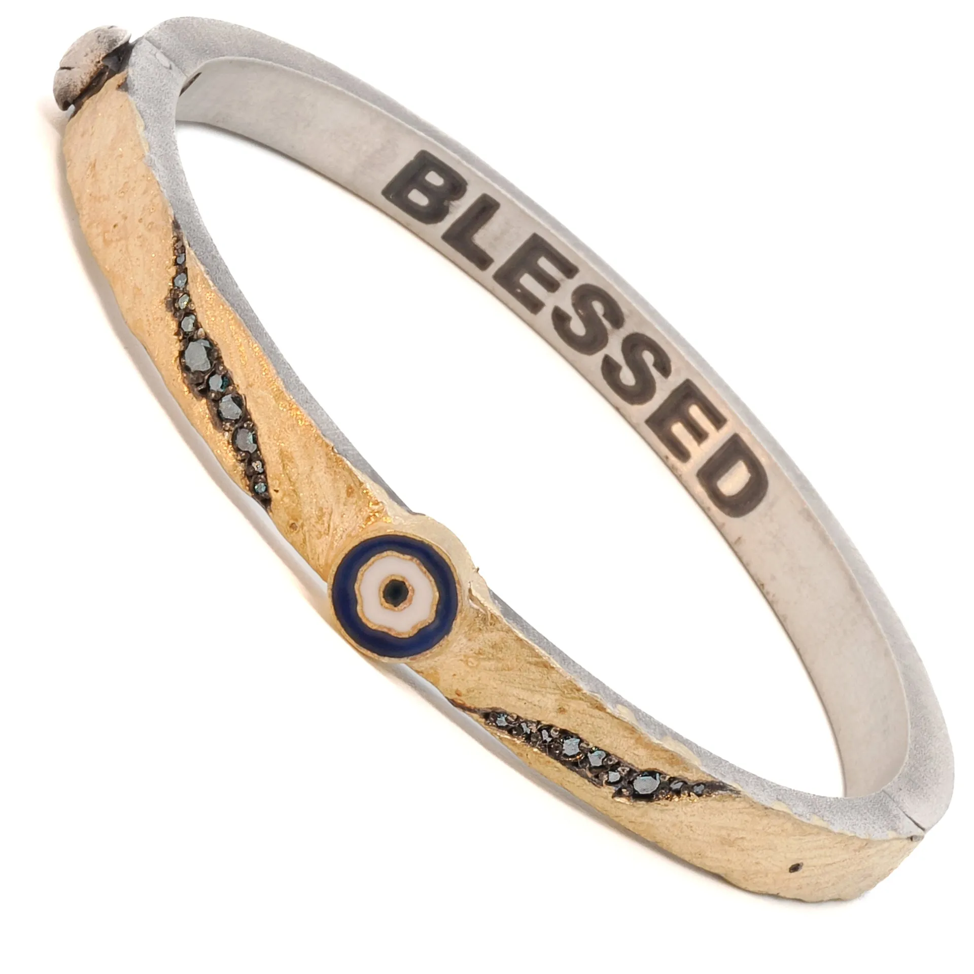Nature Evil Eye Bangle Bracelet