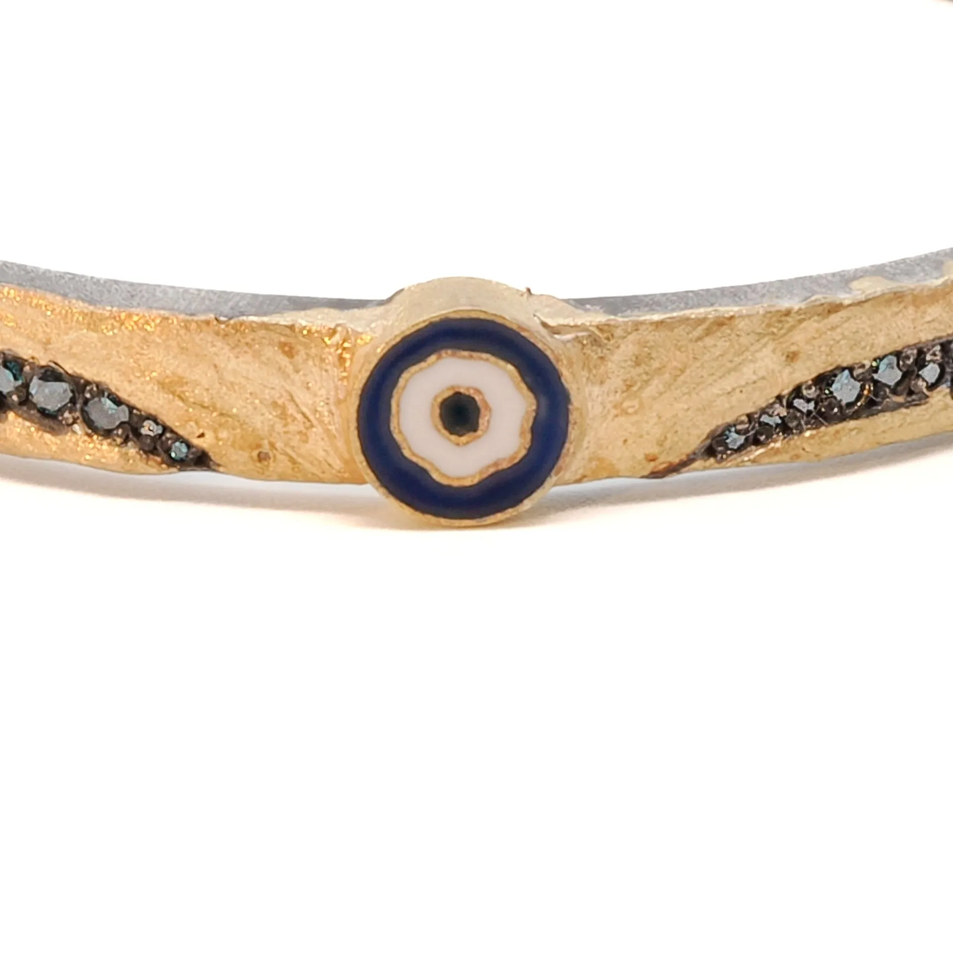 Nature Evil Eye Bangle Bracelet