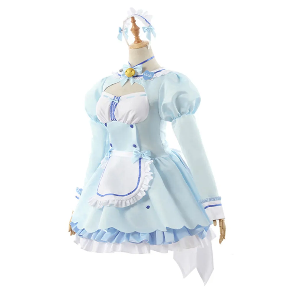 Nekopara Halloween Carnival Suit Chocola/Vanilla Cosplay Costume Maid Dress Outfit