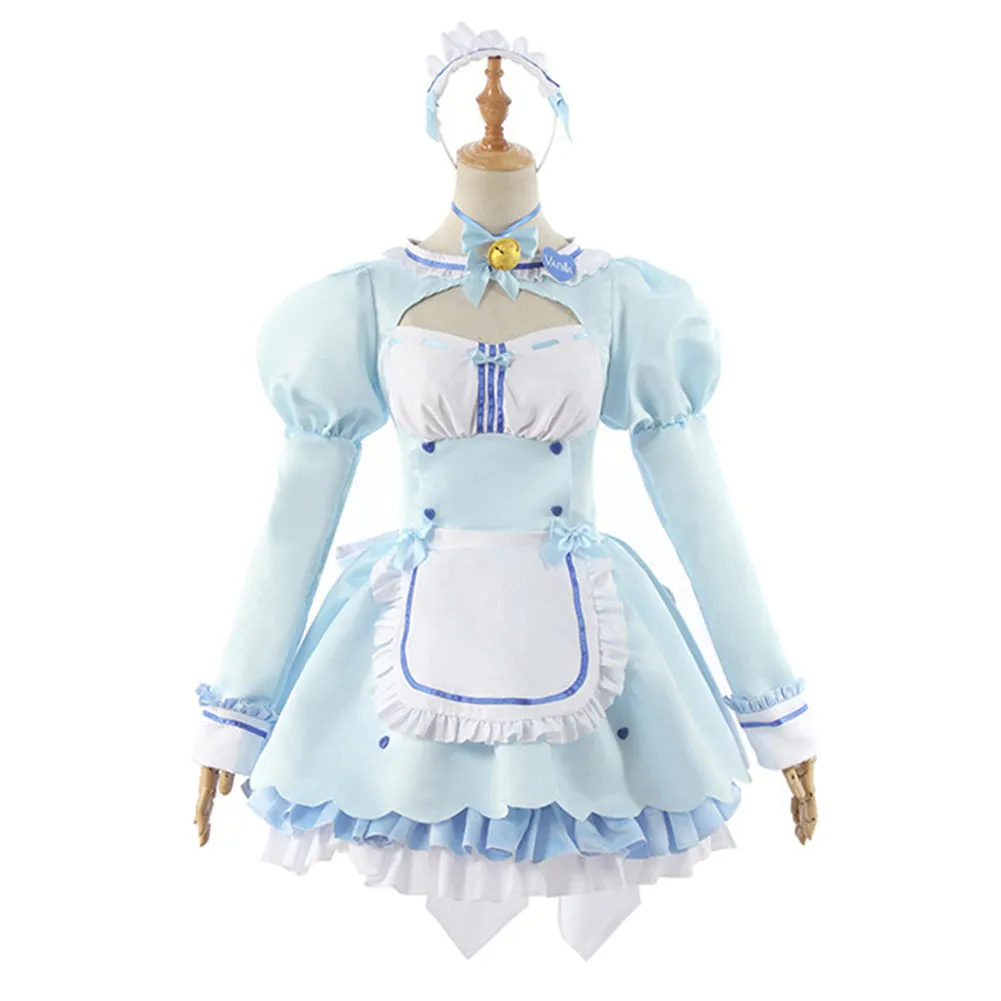 Nekopara Halloween Carnival Suit Chocola/Vanilla Cosplay Costume Maid Dress Outfit
