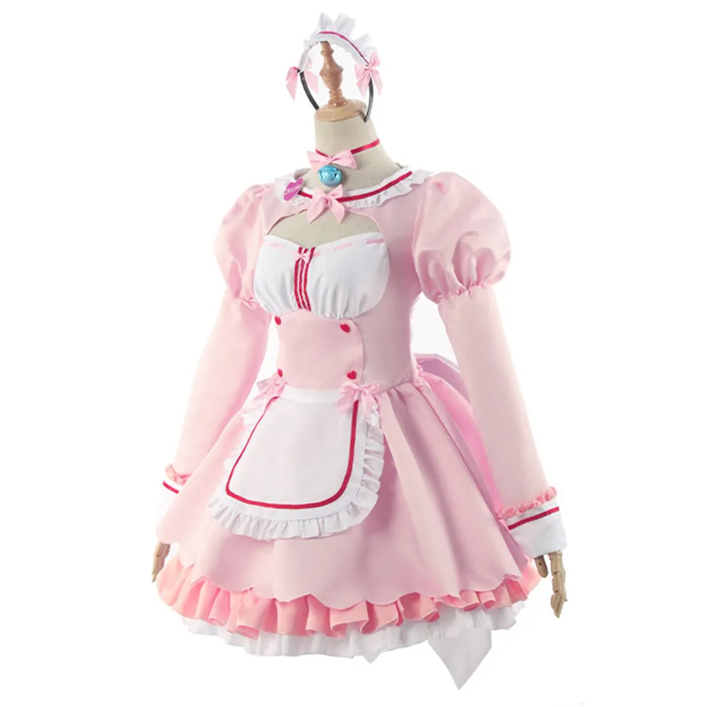 Nekopara Halloween Carnival Suit Chocola/Vanilla Cosplay Costume Maid Dress Outfits