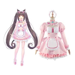 Nekopara Halloween Carnival Suit Chocola/Vanilla Cosplay Costume Maid Dress Outfits