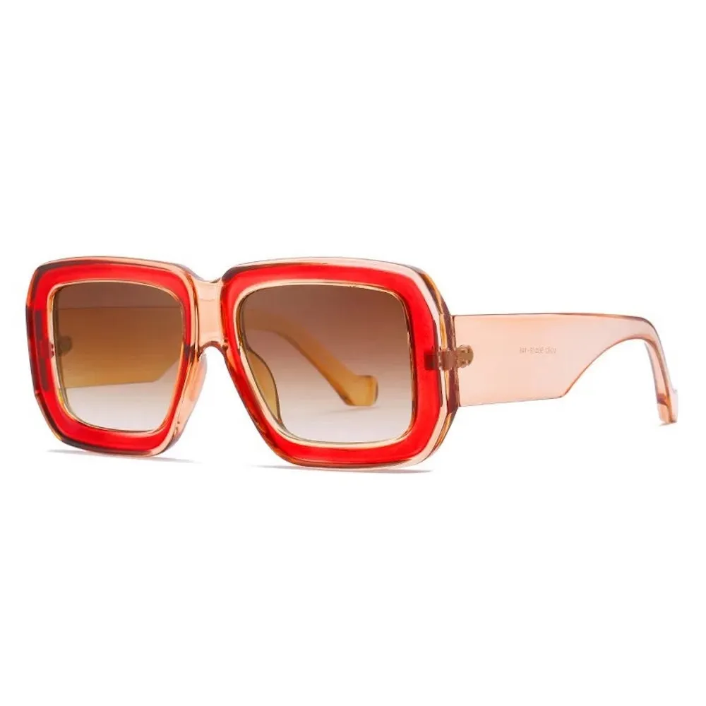 Nicolette Retro Oversized Square Sunglasses by Pretty Simple (Ships in 2-3 Weeks)