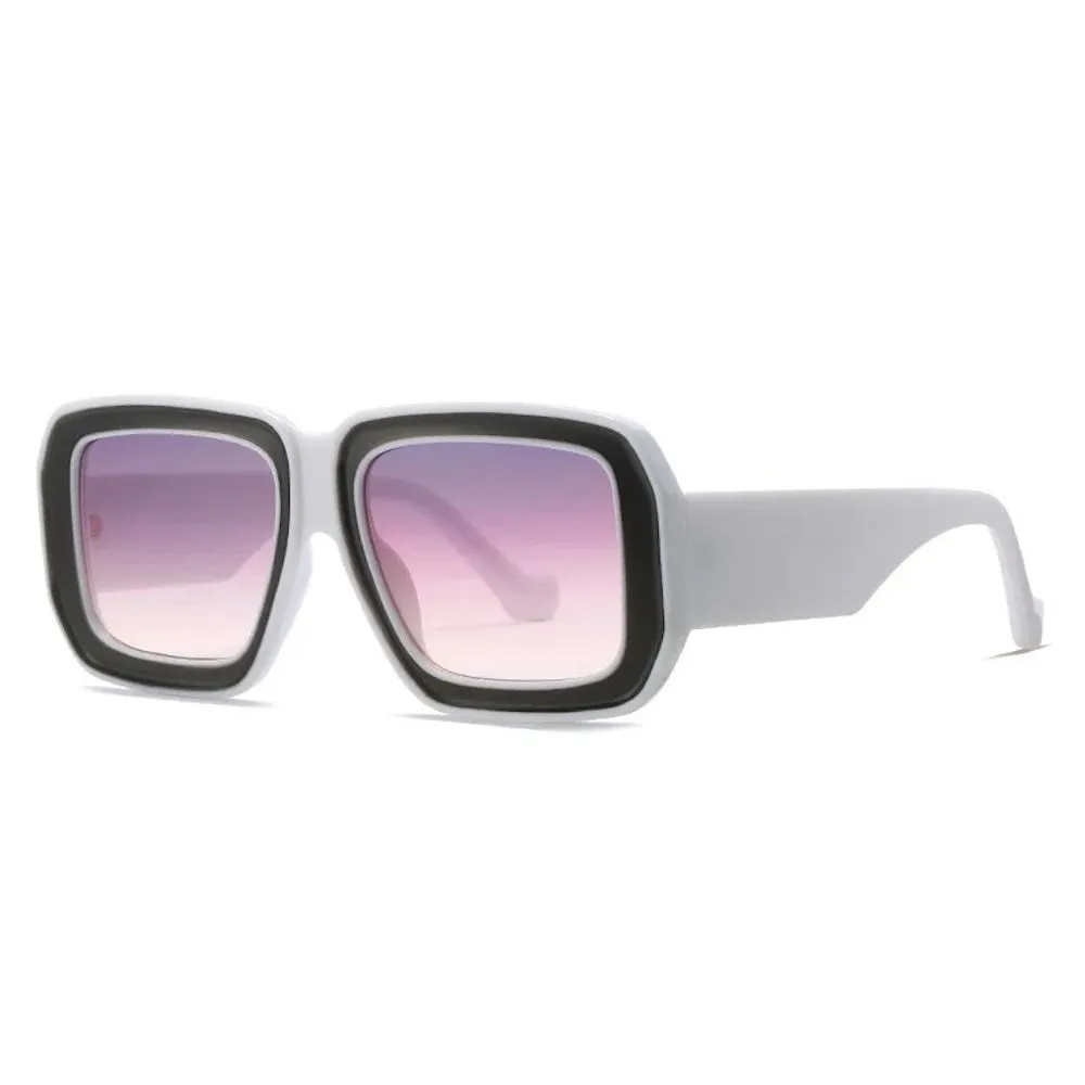 Nicolette Retro Oversized Square Sunglasses by Pretty Simple (Ships in 2-3 Weeks)