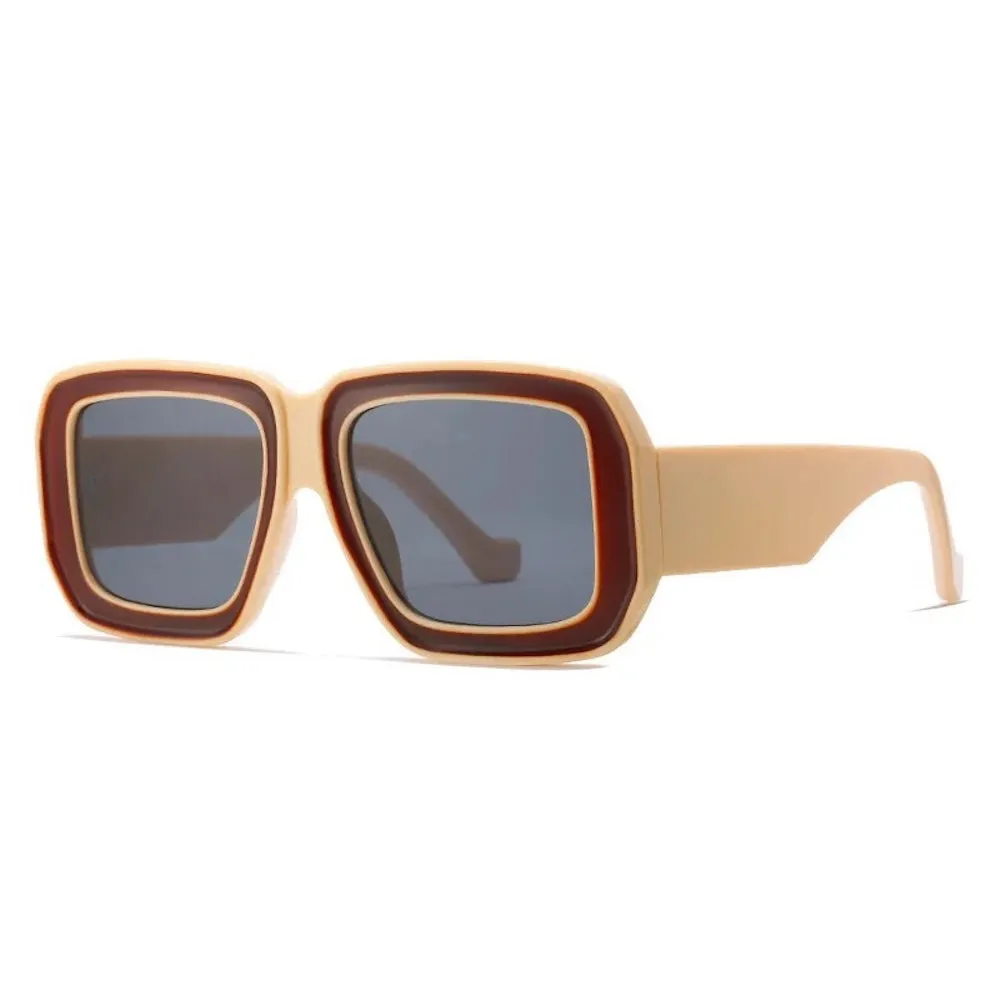 Nicolette Retro Oversized Square Sunglasses by Pretty Simple (Ships in 2-3 Weeks)