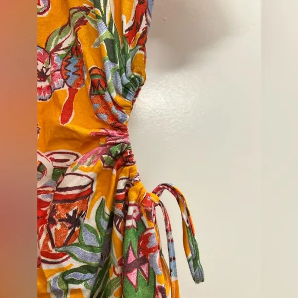 NWT Zara Tropical Jungle Dress with Cutouts